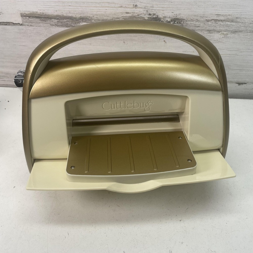 Cuttlebug Die Cutting Machine Anna Griffin Gold/Cream Manual Embossing